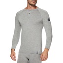 Long sleeve merino V-neck SERAFINO MERINOS grey